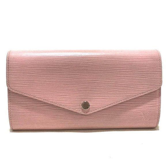 LOUIS VUITTON Epi Portefeuille Sarah Bifold Wallet Rose Nacre - Picture 1 of 14